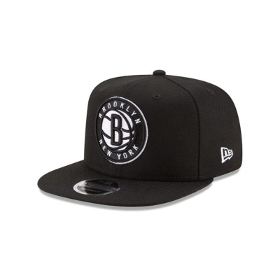 Sapca New Era Brooklyn Nets NBA High Crown 9FIFTY Snapback - Negrii